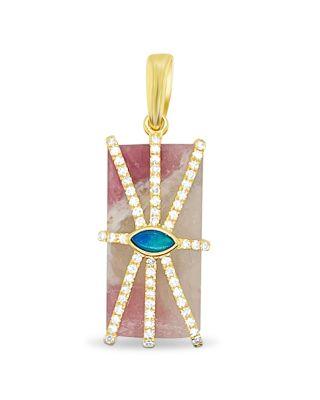 14K Yellow Gold Pink Tourmaline by MEIRA T