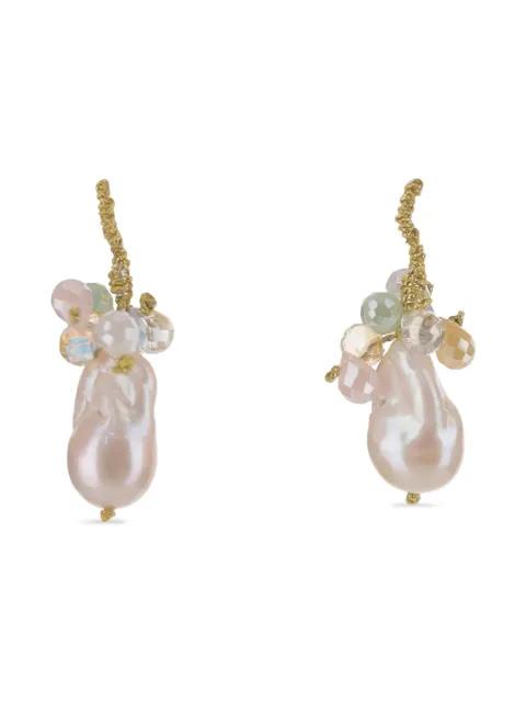 crystal-embellished drop earrings by MELA
