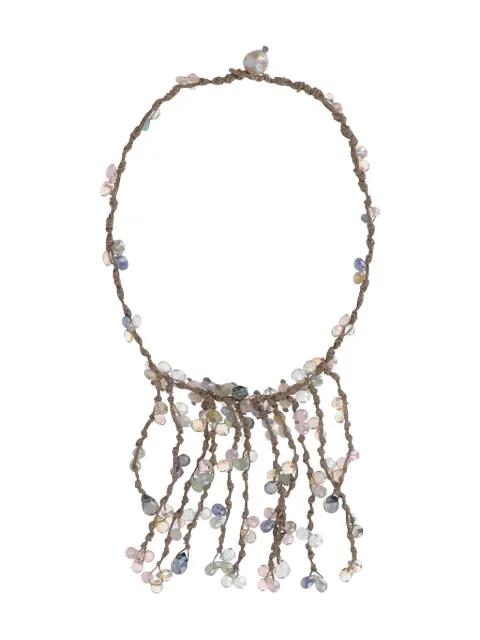 crystal-embellishment necklace by MELA