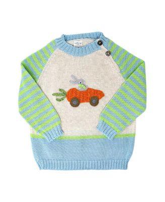 Boys' Knit Carrot Car Easter Sweater - Baby by MELANGE COLLECTION