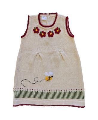 Girls' Knit Bumblebee Garden Dress - Baby by MELANGE COLLECTION