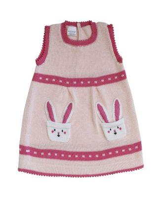Girls' Knit Bunny Pocket Dress - Baby by MELANGE COLLECTION