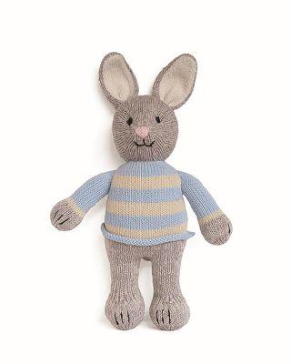 Knit Cotton Bunny in Sweater - Ages 0+ by MELANGE COLLECTION