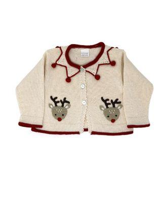Unisex Knit Reindeer Cardigan by MELANGE COLLECTION