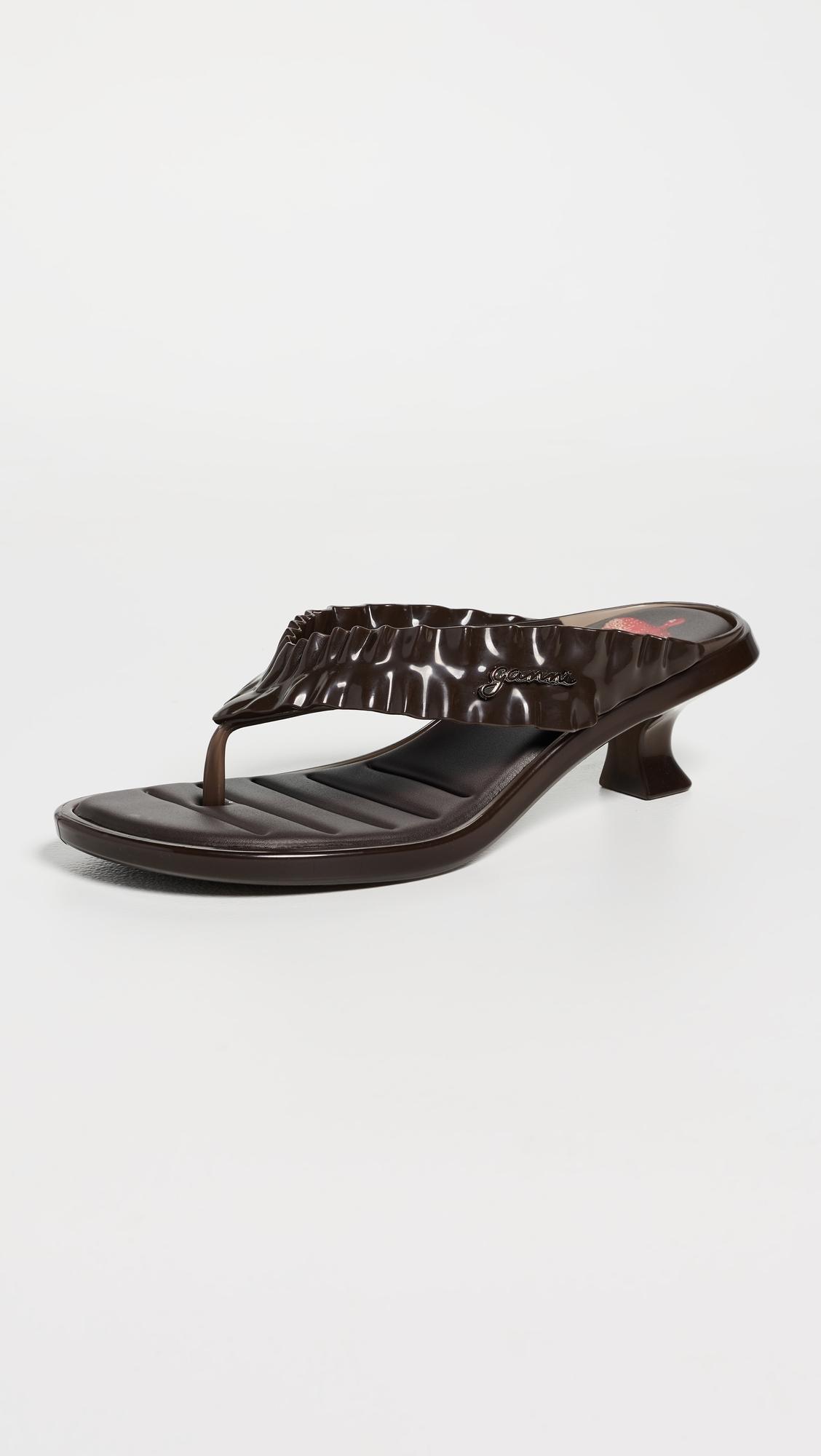 Melissa x Ganni Jelly Thong Kitten Heels by MELISSA