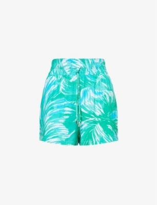 Annie abstract-pattern woven shorts by MELISSA ODABASH