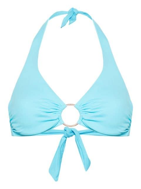 Brussels ring-detailed bikini top by MELISSA ODABASH