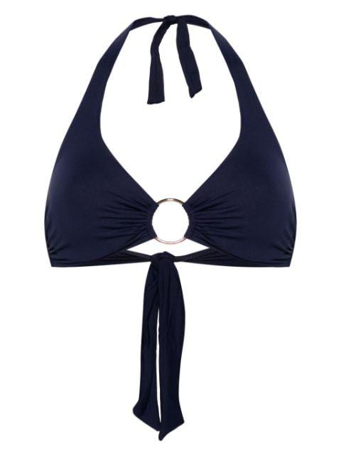 Brussels ring-detailed bikini top by MELISSA ODABASH