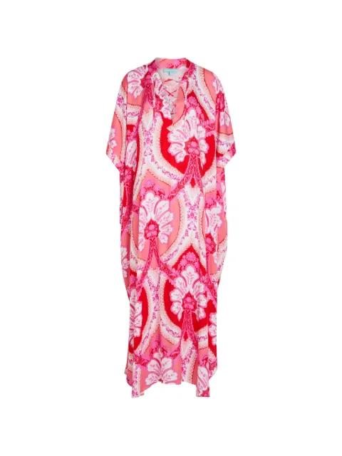 Carlotta lace-up kaftan by MELISSA ODABASH