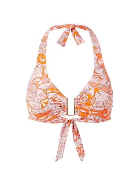 Colombia knot print bikini top by MELISSA ODABASH