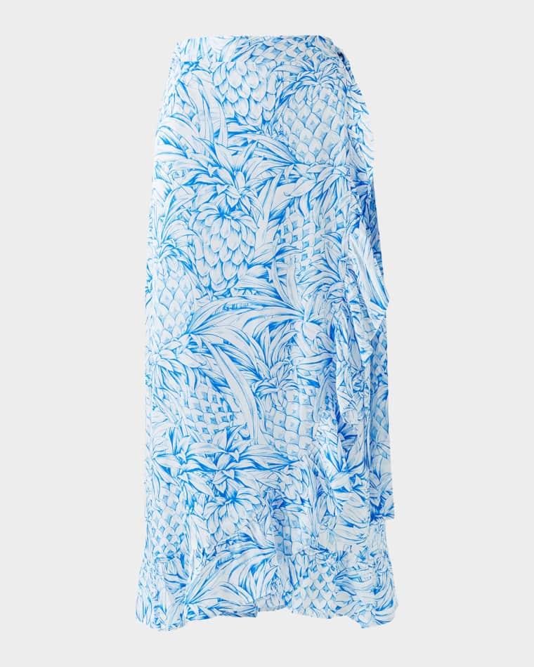 Danni Pineapple Wrap Skirt by MELISSA ODABASH