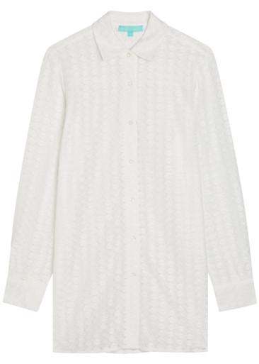 Daria lace cover-up shirt by MELISSA ODABASH