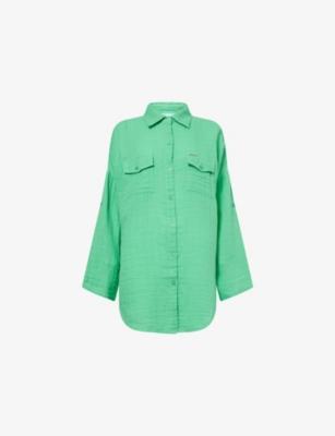 Elena Loose-Fit Cotton Shirt by MELISSA ODABASH