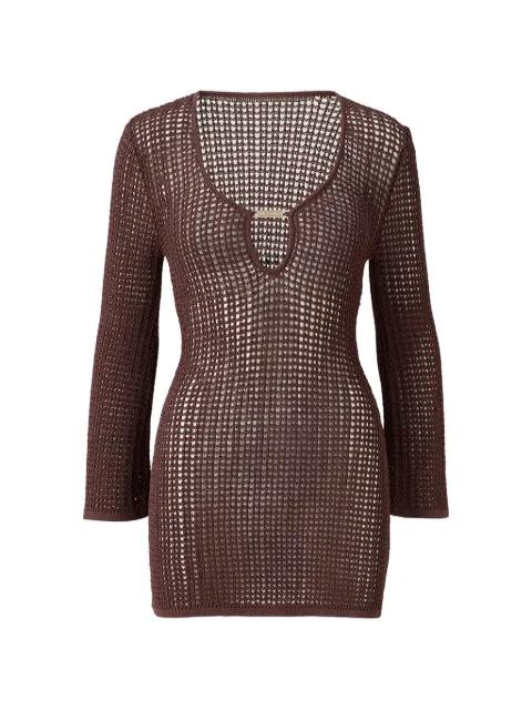 Ellis crochet mini beach dress by MELISSA ODABASH