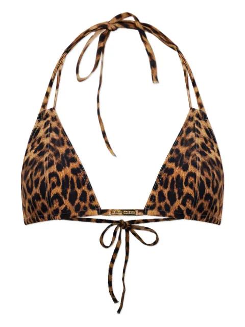 Girona animal-print bikini top by MELISSA ODABASH