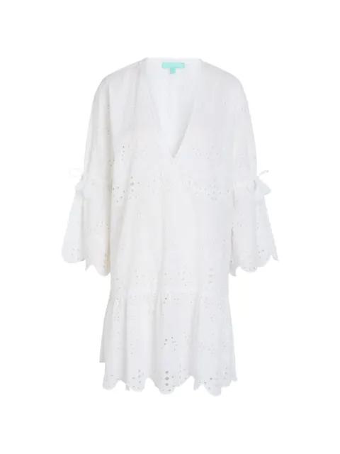 May broderie-anglaise mini dress by MELISSA ODABASH