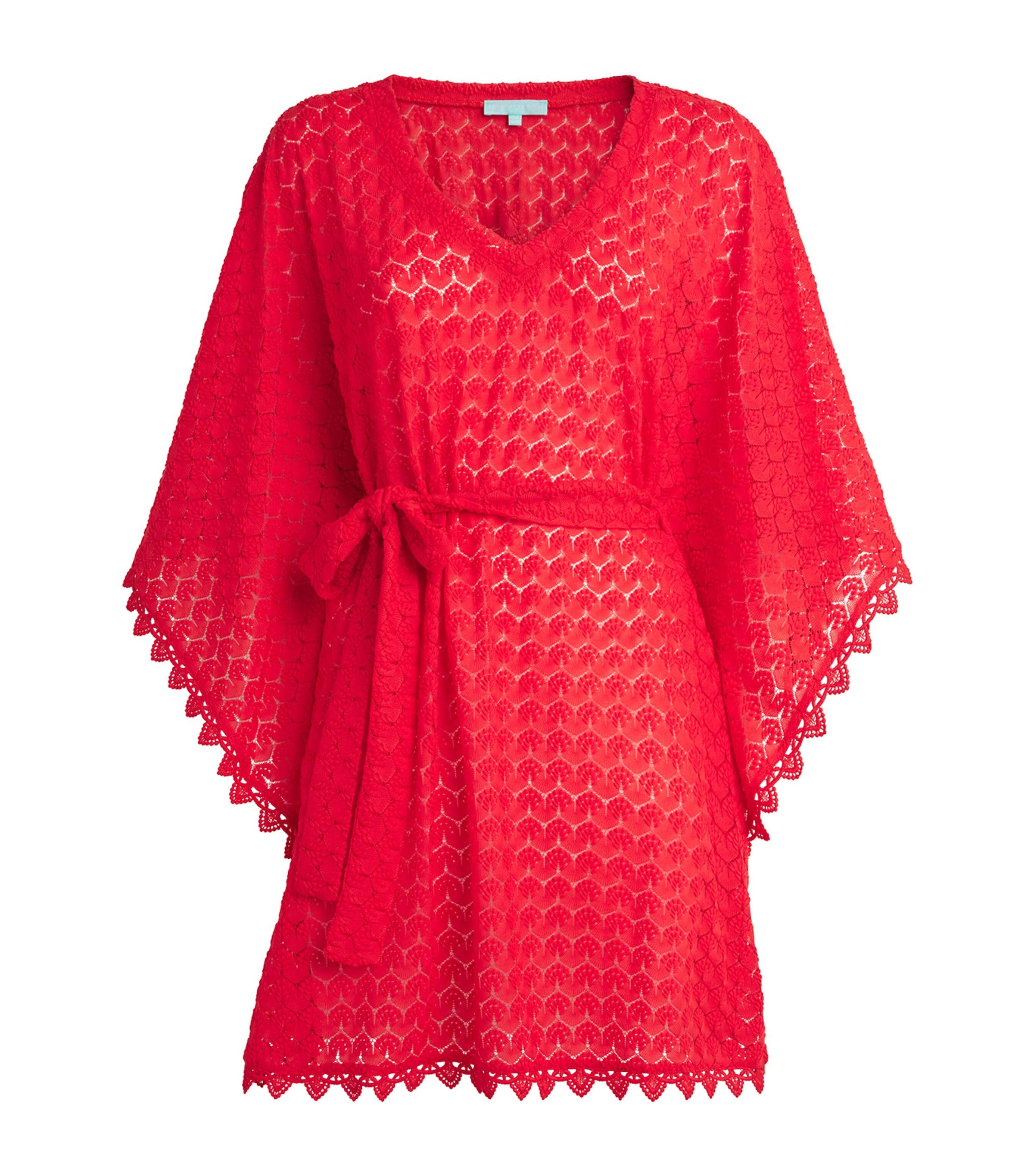 Melissa Odabash Crochet Tie-Waist Petra Kaftan by MELISSA ODABASH