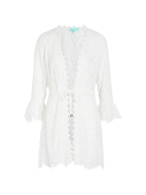 Naias lace-knit kaftan by MELISSA ODABASH