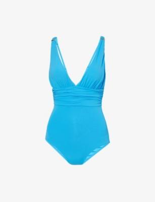 Panarea Plunge-Neck Swimsuit by MELISSA ODABASH