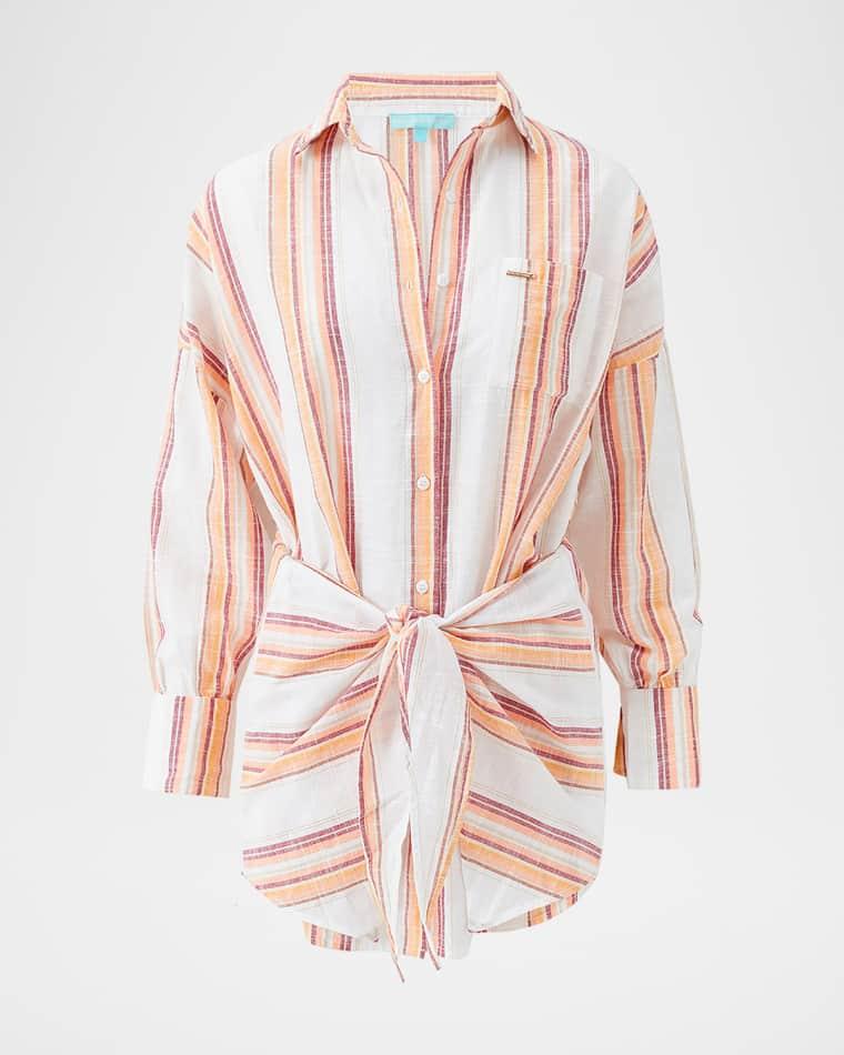 Sara Mini Shirtdress Coverup by MELISSA ODABASH