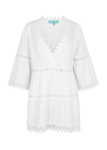 Victoria broderie-anglaise cotton kaftan by MELISSA ODABASH