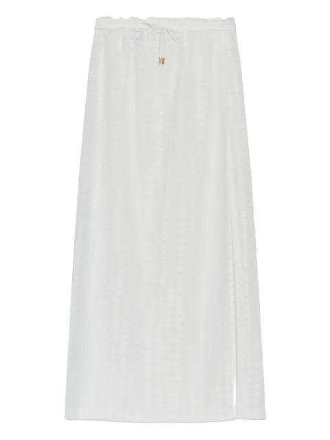 drawstring maxi skirt by MELISSA ODABASH