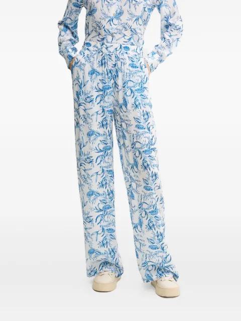 leaf-print trousers by MELISSA ODABASH