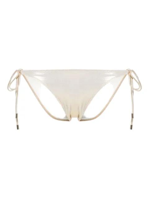 metallic-finish bikini bottoms by MELISSA ODABASH