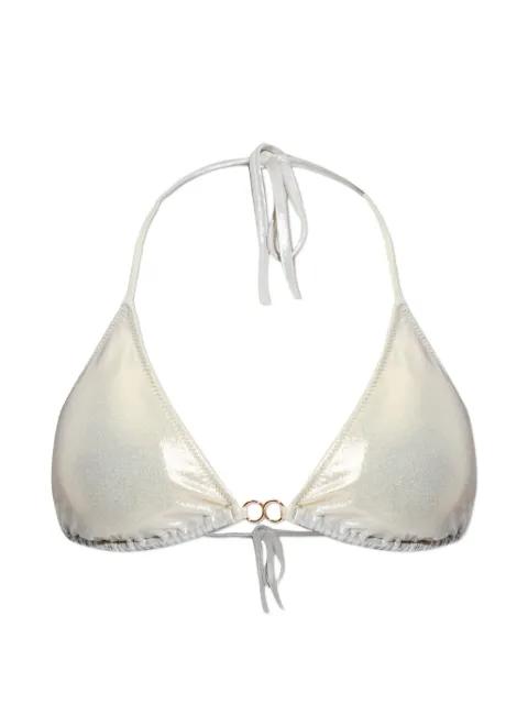 ring detail bikini top by MELISSA ODABASH