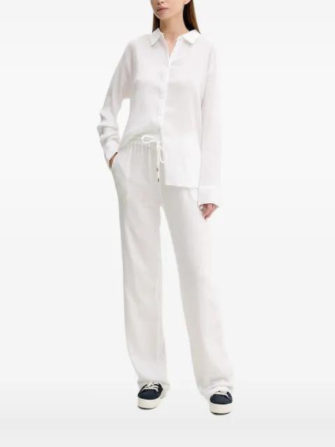 textured button-down shirt by MELISSA ODABASH