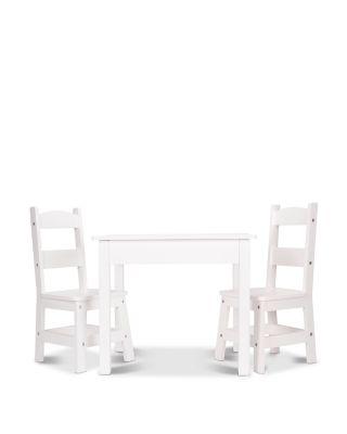 3-Piece Wood Table & Chairs Set - Ages 3+ by MELISSA&DOUG