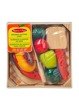 Cutting Food Wooden Play Food Set - Age 3-8 by MELISSA&DOUG