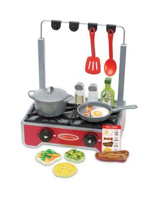 Deluxe Wooden Cooktop Set - Ages 3+ by MELISSA&DOUG