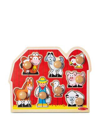 Large Farm Jumbo Knob Puzzle - 8 Piece - Ages 1+ by MELISSA&DOUG
