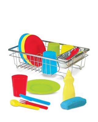 Let's Play House! Wash & Dry Dish Set - Ages 3+ by MELISSA&DOUG