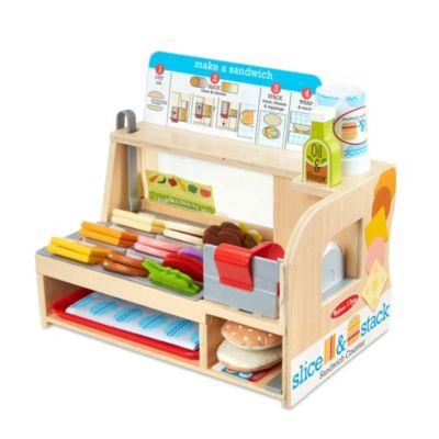 Slice & Stack Sandwich Counter Play Set - Ages 3-6 by MELISSA&DOUG