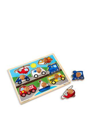 Vehicles Jumbo Knob Puzzle by MELISSA&DOUG