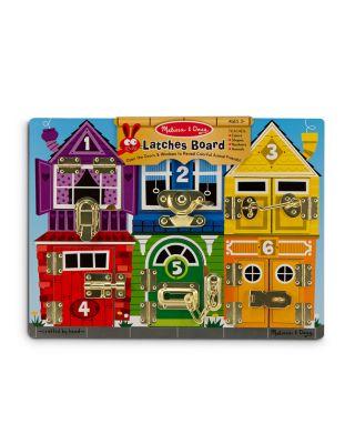 Wooden Latches Board - Ages 3+ by MELISSA&DOUG