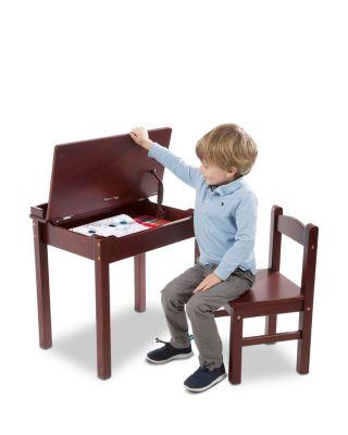 Wooden Lift Top Desk & Chair by MELISSA&DOUG