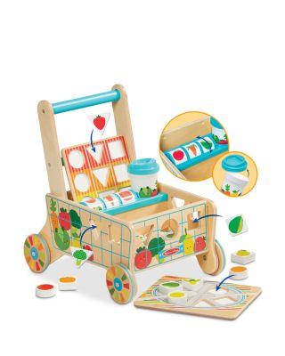 Wooden Shape Sorting Grocery Cart - Ages 2+ by MELISSA&DOUG