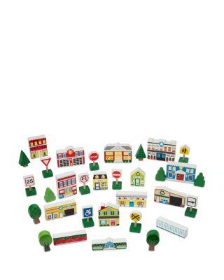 Wooden Town Play Set - Ages 3+ by MELISSA&DOUG