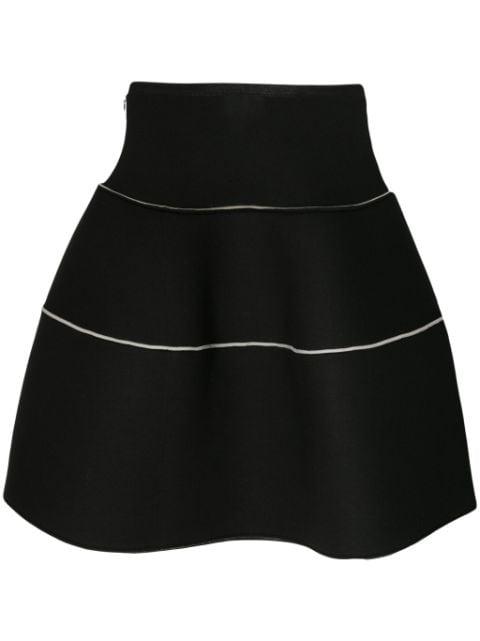 A-line contrast-stitching skirt by MELITTA BAUMEISTER
