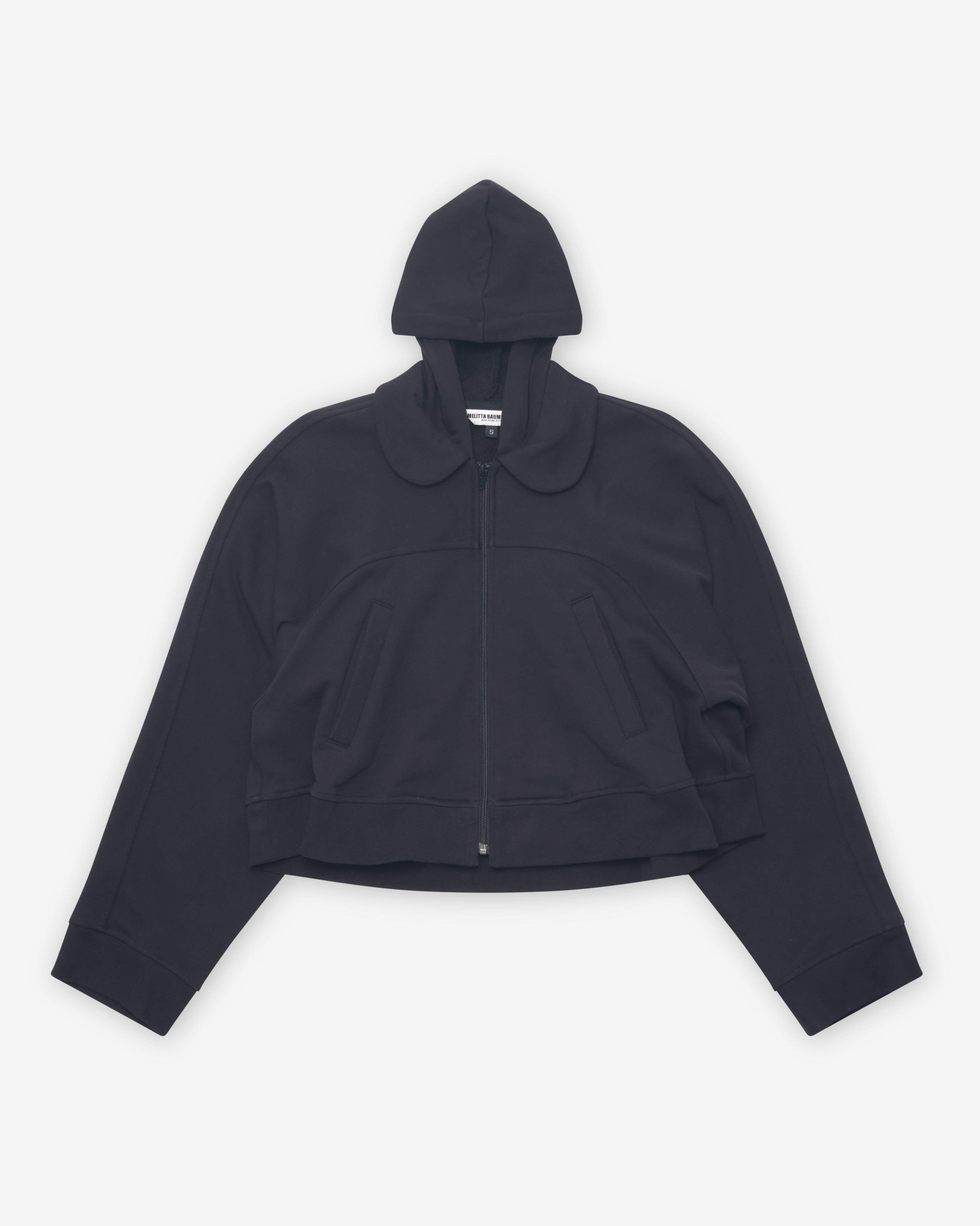 Melitta Baumeister - Women's Hooded A-Line Zip Up - (Black) by MELITTA BAUMEISTER