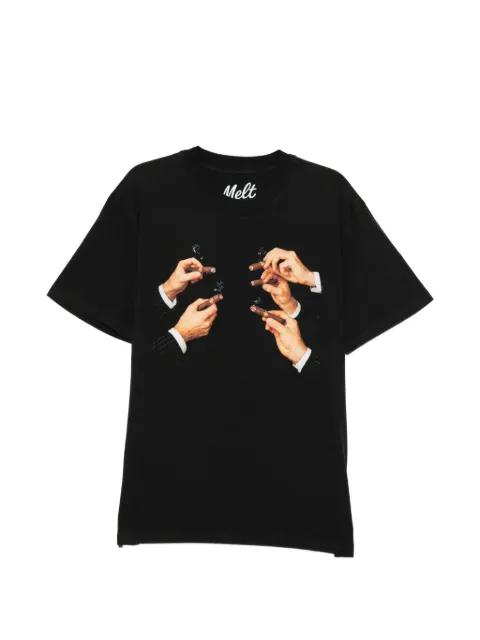 cotton crew-neck T-shirt by MELT