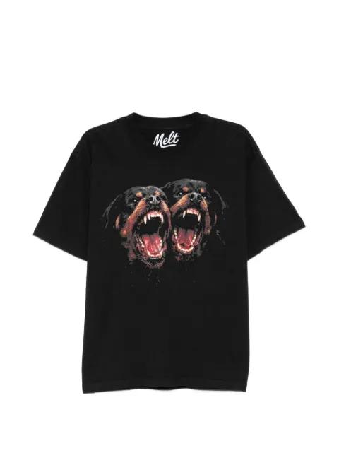 dog-print T-shirt by MELT
