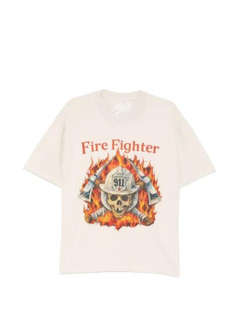firefighter graphic T-shirt by MELT