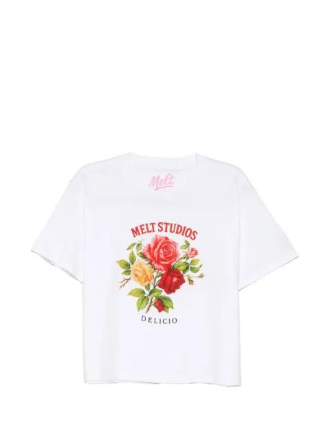 floral-print T-shirt by MELT