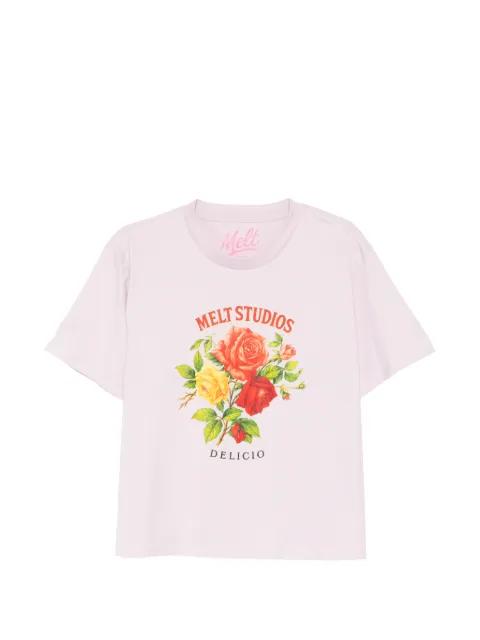 floral-print T-shirt by MELT