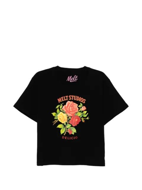 floral-print T-shirt by MELT