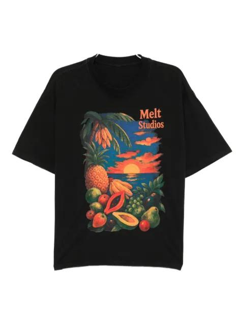 graphic-print cotton T-shirt by MELT